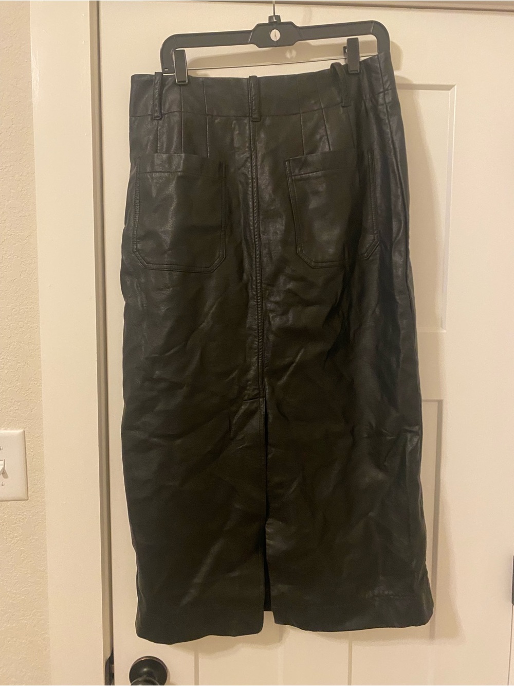 Anthropologie Maeve Faux Leather Colette Maxi Skirt - Picture 3 of 5
